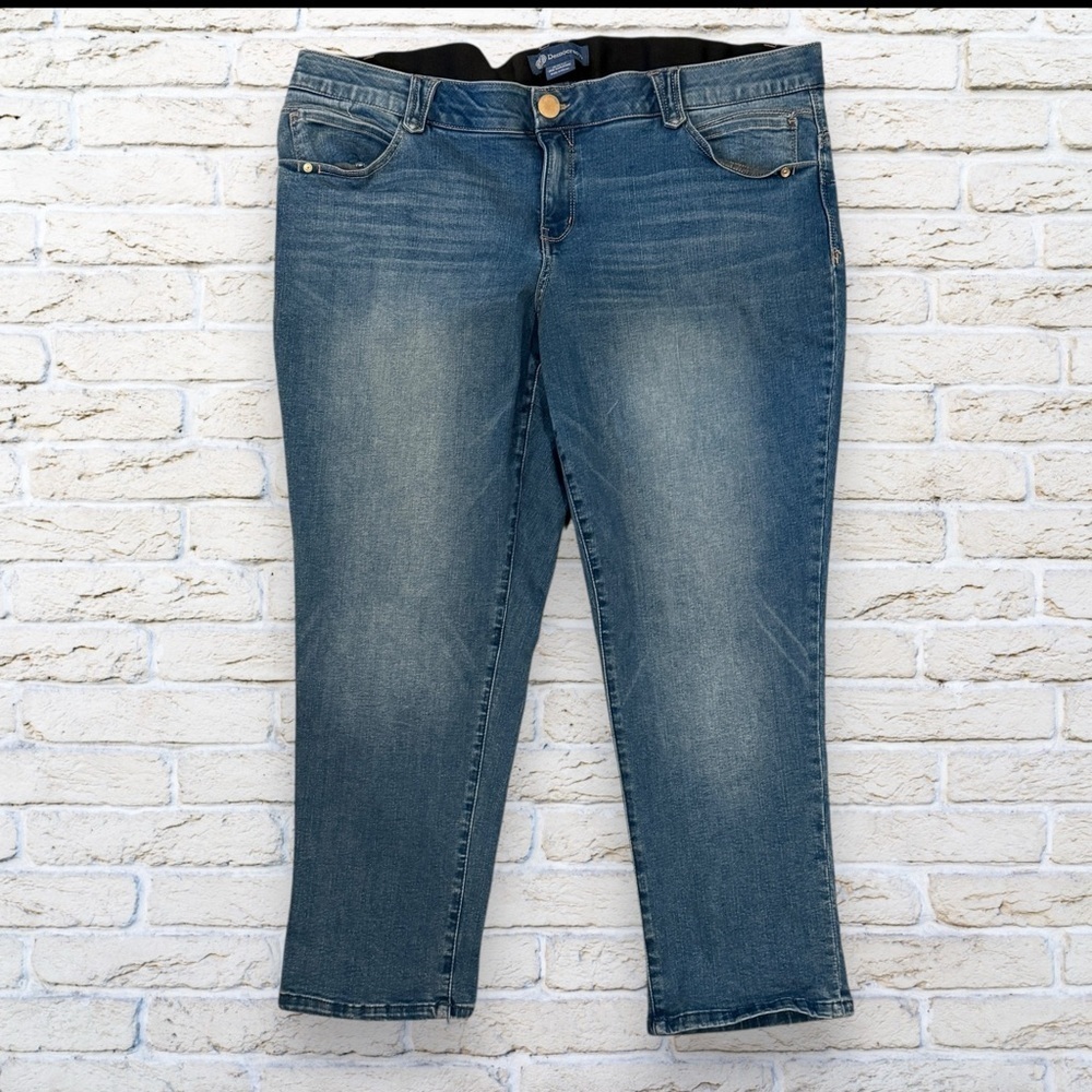 DEMOCRACY Ankle Capri Jeans Womens Size 22W Blue Ab Technology